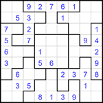 Судоку-пазл 9х9 #383 легкий