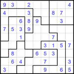 Судоку-пазл 9х9 #385 легкий