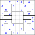 Судоку-пазл 9х9 #361 средний