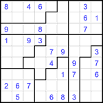 Судоку-пазл 9х9 #363 средний