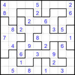 Судоку-пазл 9х9 #365 средний