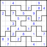 Судоку-пазл 9х9 #366 средний