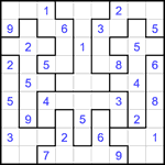 Судоку-пазл 9х9 #367 средний