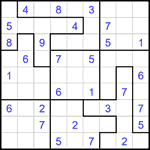 Судоку-пазл 9х9 #368 средний