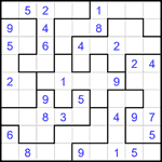 Судоку-пазл 9х9 #369 средний