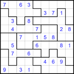Судоку-пазл 9х9 #370 средний