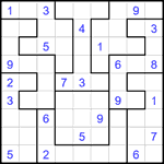 Судоку-пазл 9х9 #361 трудный