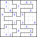 Судоку-пазл 9х9 #362 трудный