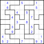 Судоку-пазл 9х9 #363 трудный