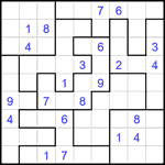Судоку-пазл 9х9 #364 трудный
