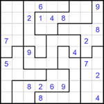 Судоку-пазл 9х9 #366 трудный