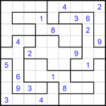 Судоку-пазл 9х9 #368 трудный