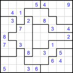 Судоку-пазл 9х9 #361 очень трудный