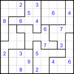 Судоку-пазл 9х9 #362 очень трудный