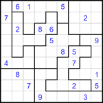 Судоку-пазл 9х9 #363 очень трудный