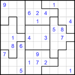 Судоку-пазл 9х9 #364 очень трудный