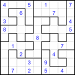 Судоку-пазл 9х9 #365 очень трудный