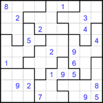 Судоку-пазл 9х9 #369 очень трудный