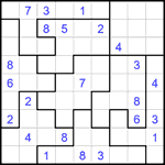 Судоку-пазл 9х9 #370 очень трудный