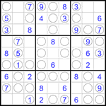 Судоку “Чет-нечет” 9х9 #308 легкий