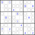 Судоку “Чет-нечет” 9х9 #301 трудный