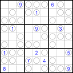 Судоку “Чет-нечет” 9х9 #302 трудный