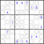 Судоку “Чет-нечет” 9х9 #305 трудный