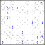 Судоку “Чет-нечет” 9х9 #308 трудный