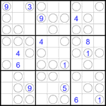 Судоку “Чет-нечет” 9х9 #299 очень трудный