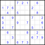 Судоку 9х9 #2335 легкий