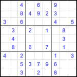 Судоку 9х9 #2336 легкий