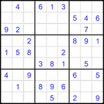 Судоку 9х9 #2338 легкий