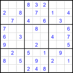 Судоку 9х9 #2340 легкий