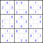 Судоку 9х9 #2342 легкий