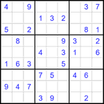 Судоку 9х9 #2345 легкий