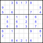 Судоку 9х9 #2350 легкий