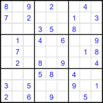 Судоку 9х9 #2351 легкий