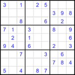 Судоку 9х9 #2352 легкий