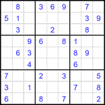 Судоку 9х9 #2353 легкий