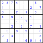 Судоку 9х9 #2355 легкий