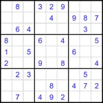 Судоку 9х9 #2357 легкий