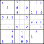 Судоку 9х9 #2358 легкий