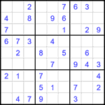 Судоку 9х9 #2366 легкий
