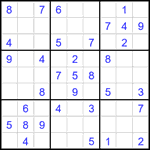 Судоку 9х9 #2367 легкий