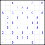 Судоку 9х9 #2370 легкий