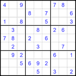Судоку 9х9 #2371 легкий