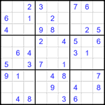 Судоку 9х9 #2372 легкий