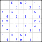 Судоку 9х9 #2374 легкий