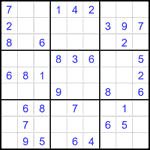 Судоку 9х9 #2380 легкий