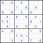 Судоку 9х9 #2382 легкий